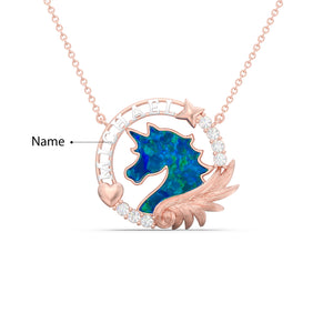 Custom 3D Jewelry Unicorn Necklace
