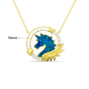 Custom 3D Jewelry Unicorn Necklace