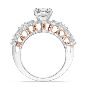 Custom 3D Jewelry 925 Sterling Silver Wedding Ring