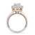 Custom 3D Moissanite/ Zirconia Princess Cut Ring