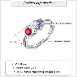 Infinity Crystal Zirconia Rings