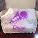 Cheerleader Personalized Sherpa Blanket Blankets Lemons Are Blue 50x60 Purple 