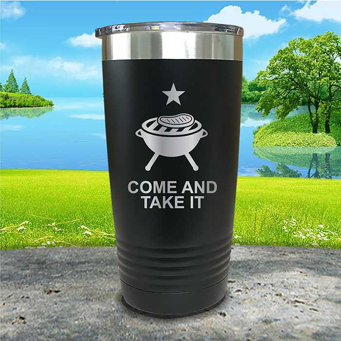 Come and Take It Tumbler - 4th of July BBQ Grill Design