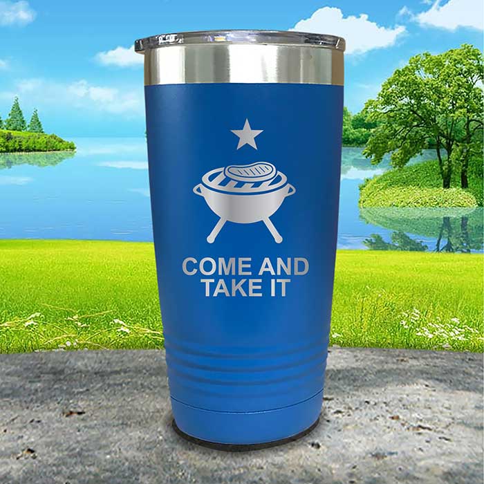 Come and Take It Tumbler - 4th of July BBQ Grill Design