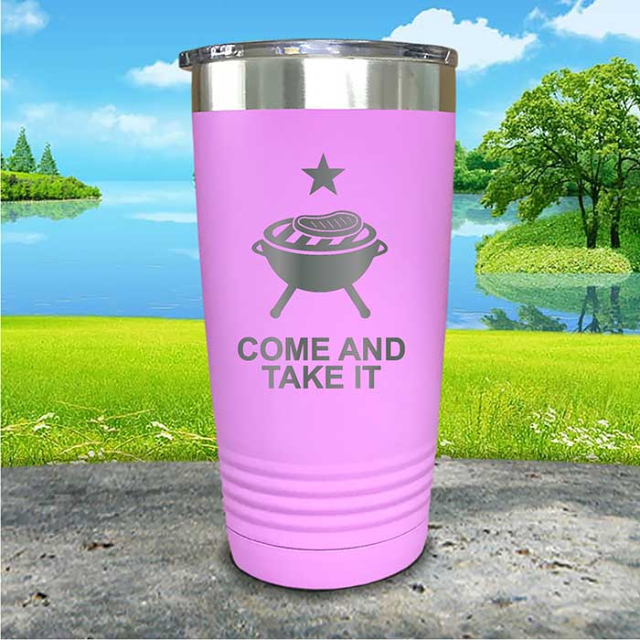 Come and Take It Tumbler - 4th of July BBQ Grill Design