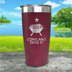 Come and Take It Tumbler - 4th of July BBQ Grill Design