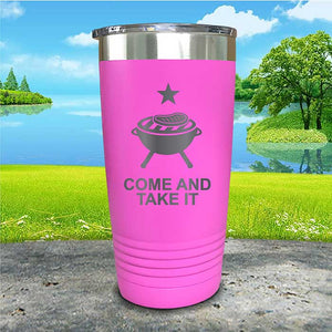 Come and Take It Tumbler - 4th of July BBQ Grill Design
