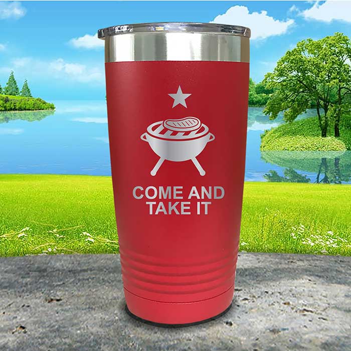 Come and Take It Tumbler - 4th of July BBQ Grill Design