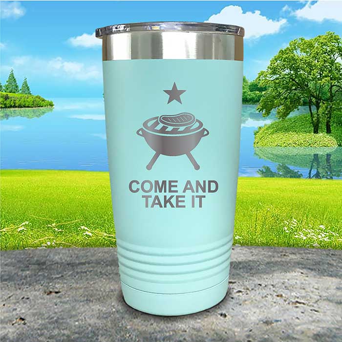 Come and Take It Tumbler - 4th of July BBQ Grill Design