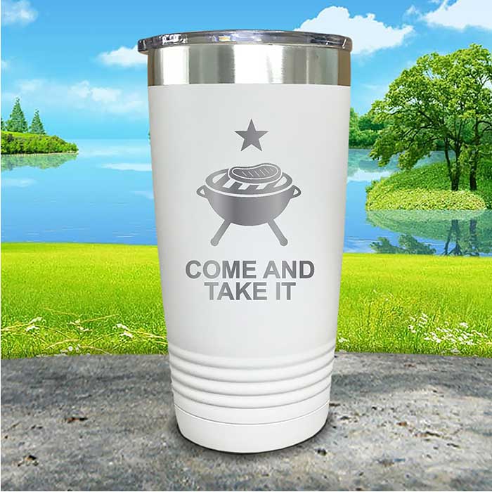 Come and Take It Tumbler - 4th of July BBQ Grill Design