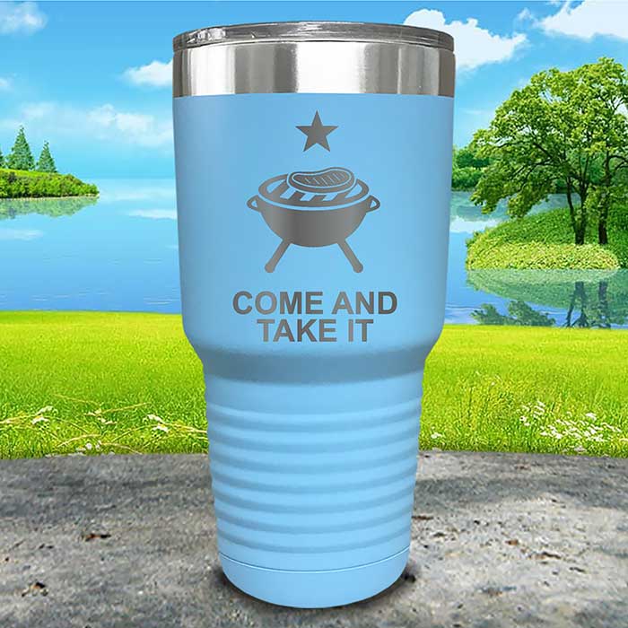 Come and Take It Tumbler - 4th of July BBQ Grill Design