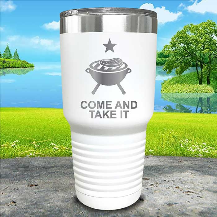 Come and Take It Tumbler - 4th of July BBQ Grill Design