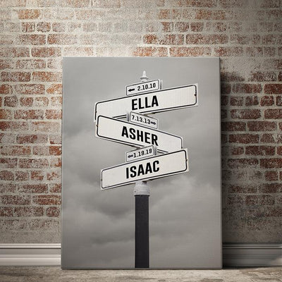 Personalized Wedding Gifts for the Couple - Lovers Lane Street Sign Art in  Palm Trees Signs w/Names & Date Anniversary Couples Wall Decor