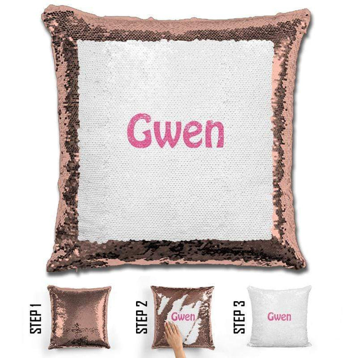 Custom Name Personalized Magic Sequin Pillow