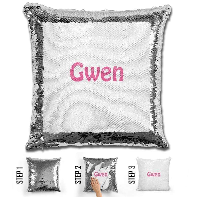 Glitter pillow 2024 with name