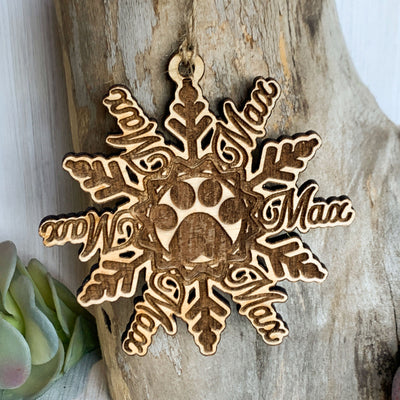 Let's Go Brandon! Custom Laser Cut Wooden Snowflake Ornament with Pers -  LemonsAreBlue