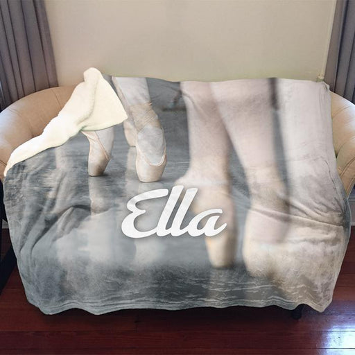 Ballet Personalized Sherpa Blanket Blankets Lemons Are Blue 50"x60" Sherpa 