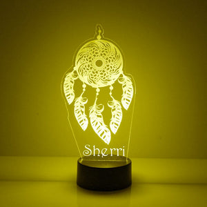 Personalized Dream Catcher Night Light LED Night Lamp Multi Colors Change