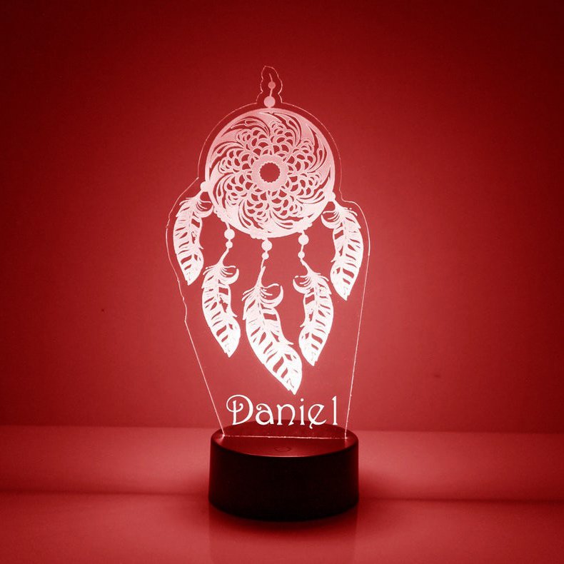 Personalized Dream Catcher Night Light LED Night Lamp Multi Colors Change
