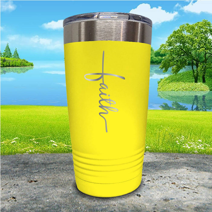 Faith Cross Personalized Engraved Tumbler