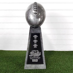 Personalized Football Dad Engraved Trophies