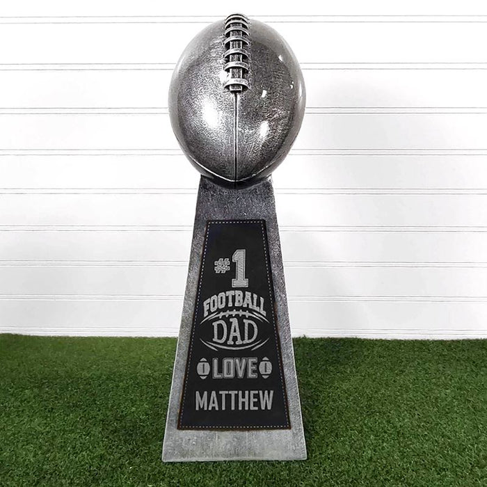 Personalized Football Dad Engraved Trophies