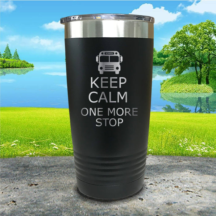 Keep Calm School Bus Driver Engraved Tumbler