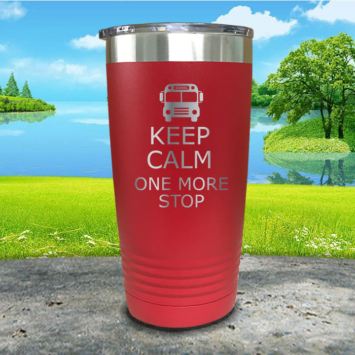 Keep Calm School Bus Driver Engraved Tumbler