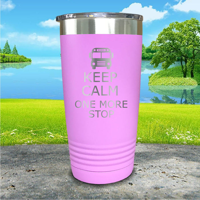 Keep Calm School Bus Driver Engraved Tumbler