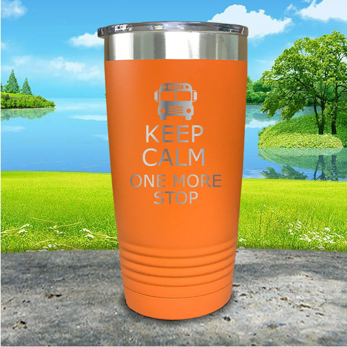 Keep Calm School Bus Driver Engraved Tumbler