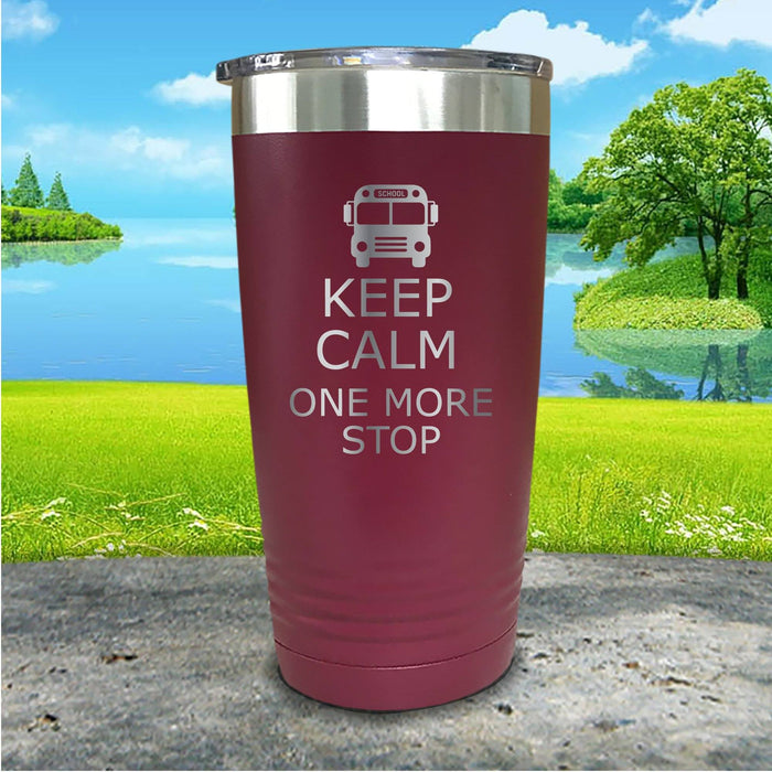 Keep Calm School Bus Driver Engraved Tumbler