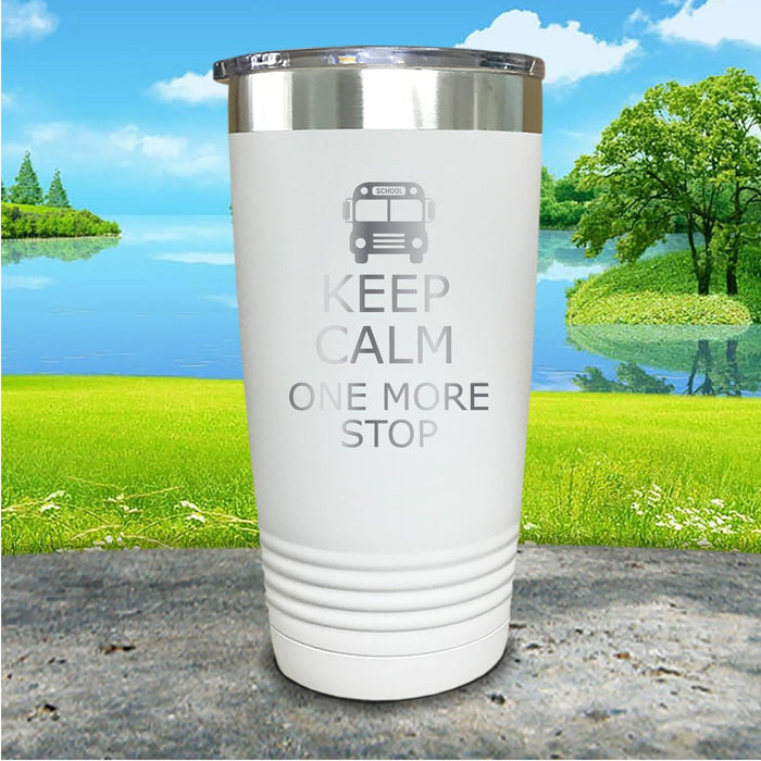 Keep Calm School Bus Driver Engraved Tumbler