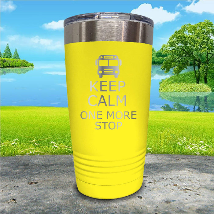 Keep Calm School Bus Driver Engraved Tumbler