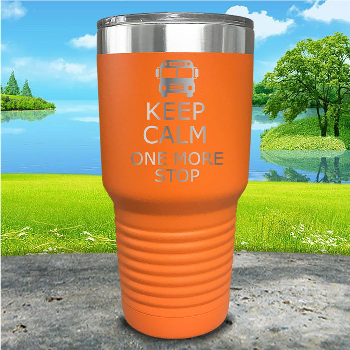 Keep Calm School Bus Driver Engraved Tumbler