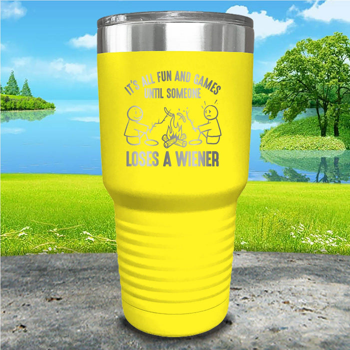 Fun Until Loose A Weiner Engraved Tumbler