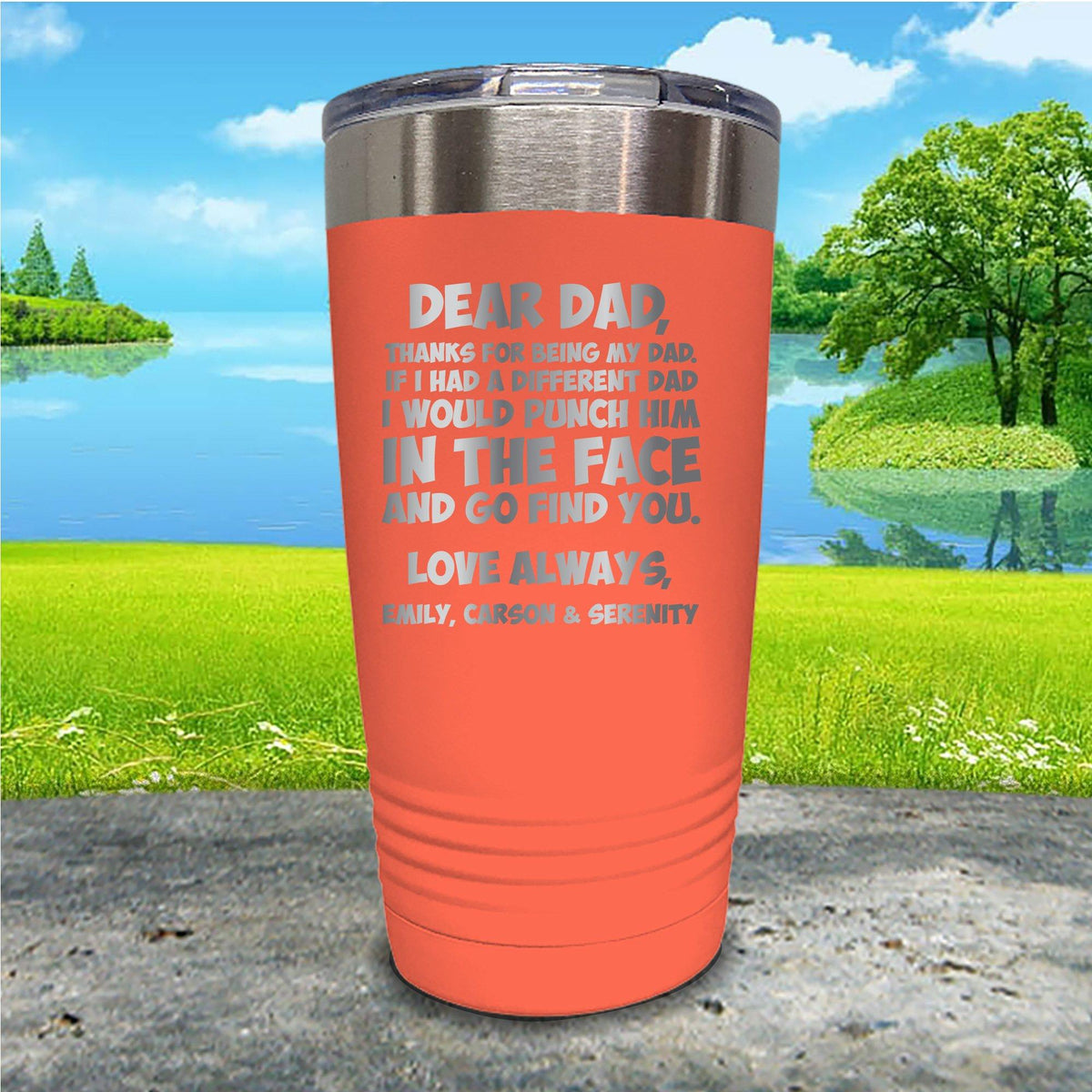 It's A Throat Punch Kind Of Day – Engraved Stainless Steel Tumbler, Funny  Gift For Men, Personalized Tumbler For Him – 3C Etching LTD