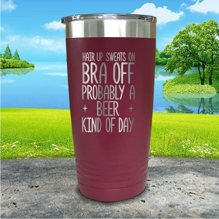 Hair Up Bra Off Engraved Tumbler