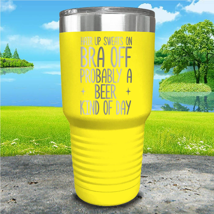 Hair Up Bra Off Engraved Tumbler