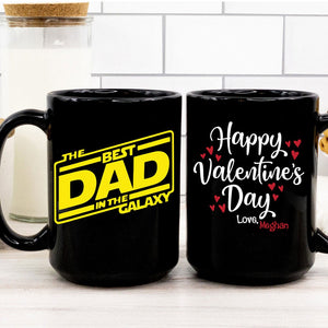 Best Husband -Dad In The Galaxy Valentines Day Personalized Coffee Mug