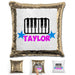 Piano Personalized Magic Sequin Pillow Pillow GLAM Gold Pink 