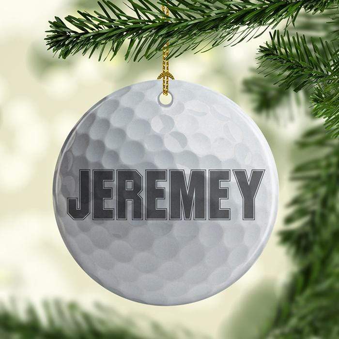 Golf Personalized Ceramic Ornaments