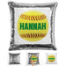 Softball Personalized Magic Sequin Pillow Pillow GLAM Silver Green 