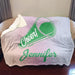 Cheerleader Personalized Sherpa Blanket Blankets Lemons Are Blue 50x60 Green 