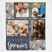 hanging with my gnomies personalized photo blanket christmas 2021