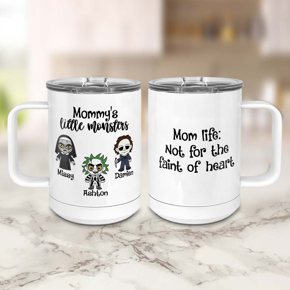 Little Monsters Horror Movie Halloween Mug Personalized for Mom or ...