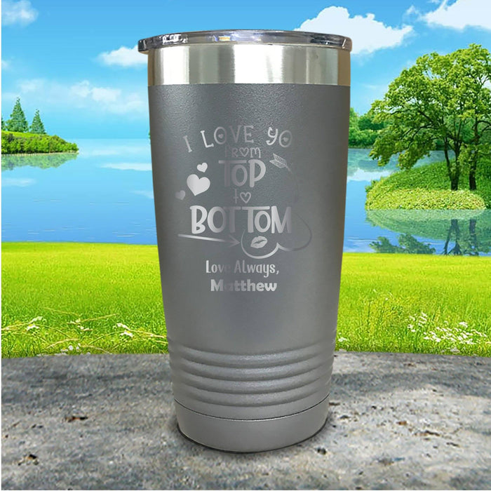 Love You Top To Bottom Personalized Engraved Tumbler