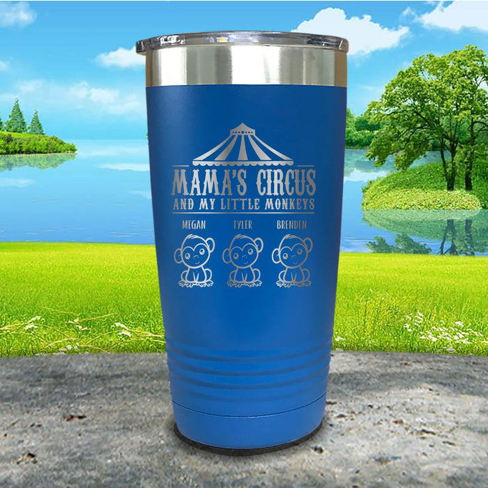 Mamas Circus Monkeys Personalized Engraved Tumbler