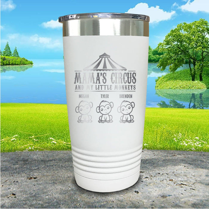 Mamas Circus Monkeys Personalized Engraved Tumbler