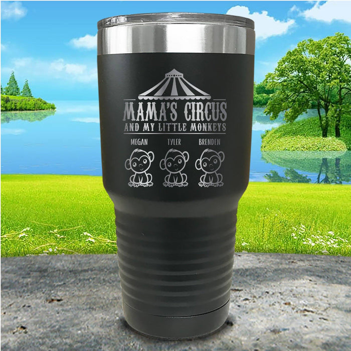 Mamas Circus Monkeys Personalized Engraved Tumbler