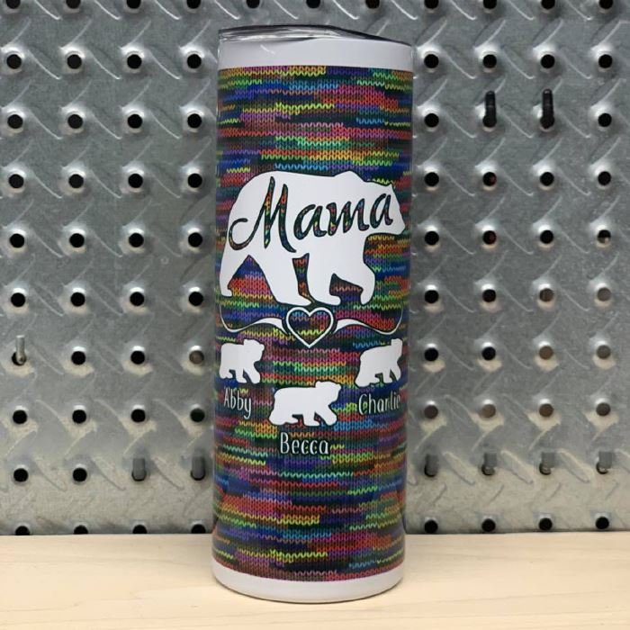 Personalized Mama Bear Tumbler Cup Engraved With Custom Child Names -  LemonsAreBlue